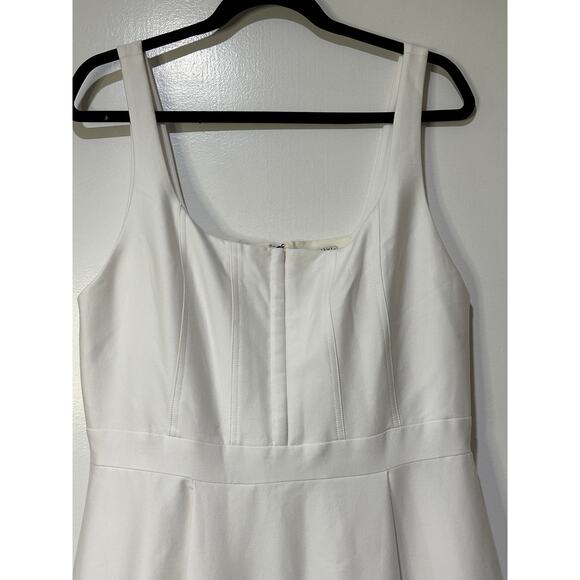 Alice + Olivia Diana Sleeveless Structured Midi Dress Off White 14 NWT Wedding - Picture 4 of 16